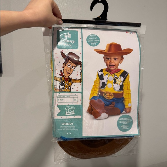 Disney Toy Story Woody Costume - Yellow, Brown, Blue - Picture 1 of 2